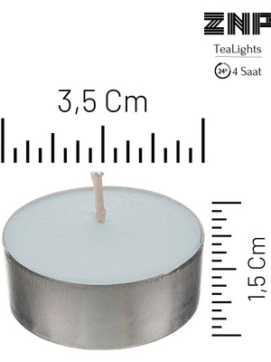 Maison Art 10 Adet | Vanilya Kokulu Tealight Mum | 4 Saat Yanar | Dekoratif Mumluk Mumu