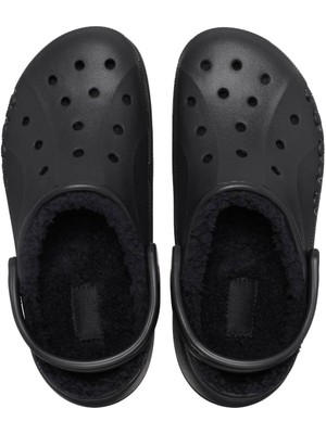 Cross Crocs Baya Platform Lined Clog Kadın Siyah Terlik 208708-001