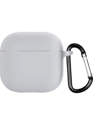34center Airpods 4 Uyumlu Silikon Koruyucu Kılıf+Kanca