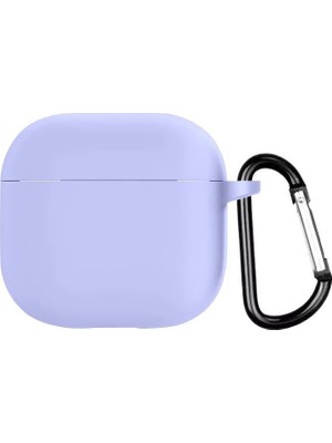 34center Airpods 4 Uyumlu Silikon Koruyucu Kılıf+Kanca