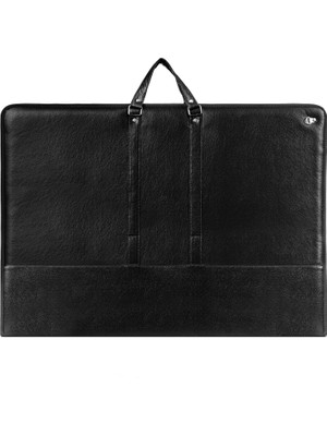 50x70 cm (55x75 cm) (EN BÜYÜK BOY) Suni Deri Profesyonel Resim - Proje Çantası Siyah