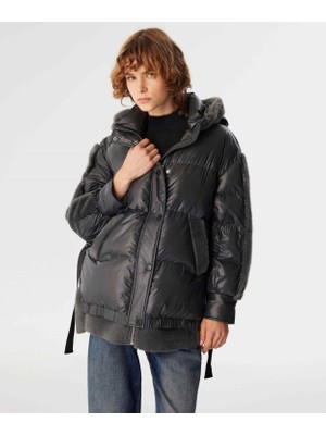 Twist Suni Kürklü Puffer Mont