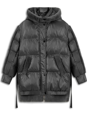 Twist Suni Kürklü Puffer Mont