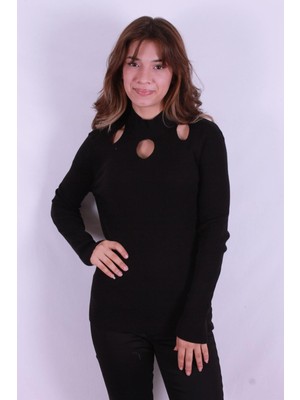 Fashion Friends 24K0023K1 Kadın Bisiklet Yaka Kazak