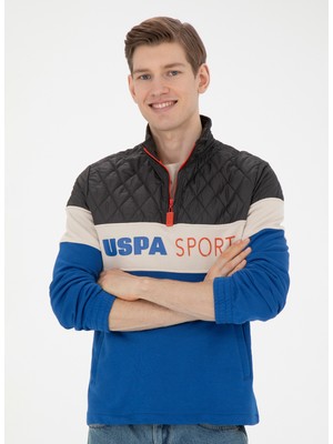 U.S. Polo Assn.  Dik Yaka Saks Erkek Sweatshırt Rc-Duyga