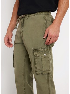 Guess Yeşil Erkek Kargo Pantolon M4YB45WGES0G896 New Cargo Pants