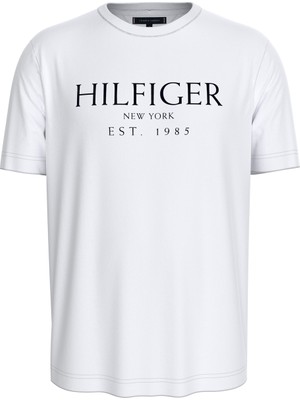 Tommy Hilfiger Bisiklet Yaka Beyaz Erkek T-Shirt MW0MW36499YBR