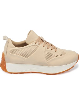 Bej Deri Kadın Sneaker - K23S1AY66904-A25