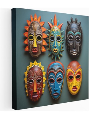 Painted Anarchy Karmaşık Maske Koleksiyonu Kanvas Tablo, 30X30