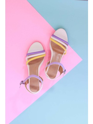 UYG Soft Seri Lila Günlük Kadın Sandalet
