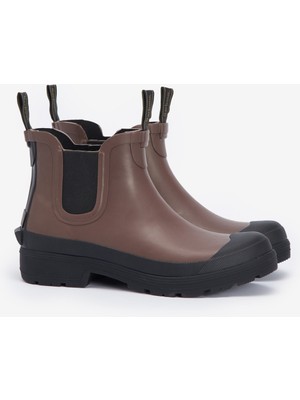 Barbour Storm Chelsea Yağmur Botu Erkekler İçin Su Geçirmez Kısa Topuklu Kauçuk Bot SN92 Olive