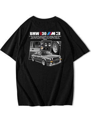 BRZ Collection Unisex Oversize Bmw E30 M3 T-Shirt