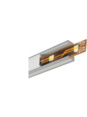 Sese Alüminyum LED Kanalı LED Profili ve Beyaz Üst Kapağı 3x1 Metre Boş Kasa 724-01