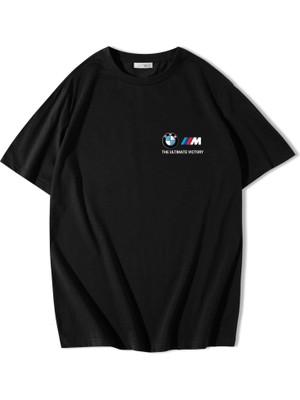 BRZ Collection Unisex Oversize Bmw M5 Siyah T-Shirt