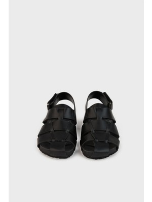 Nebbati Erkek Çocuk Siyah Sandalet 23SS0NB3018