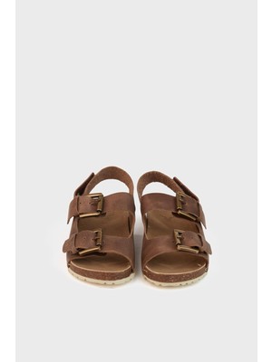 Nebbati Erkek Çocuk Kahverengi Sandalet 23SS0NB3019
