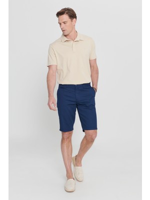Altınyıldız Classics Slim Fit Dar Kesim Yan Cepli Gofre Desenli Şort