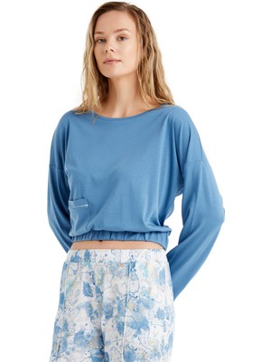 Blackspade Kadın Sweatshirt 51629 - Mavi