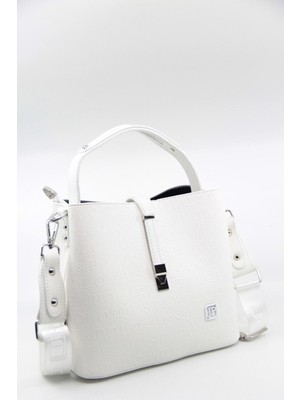 Just Polo Pamuk Dokuma Uzun Askılı 4 Bölmeli Kadın Çapraz Omuz ve El Çantası 22CM-20CM-9CM LB-4002