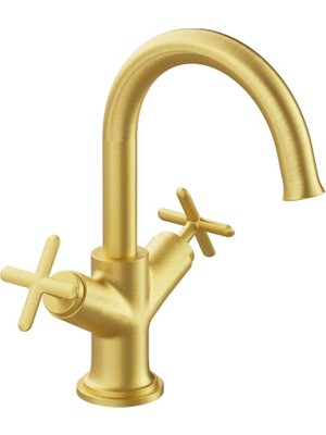 Artema Vitra Origin Classic Lavabo Bataryası Fırçalı Altın A4288425