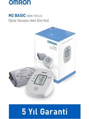 Omron M2 Basic HEM-7121J-E Üst Koldan Ölçer Dijital Tansiyon Aleti