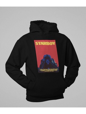 Sevbano The Weeknd Starboy Baskılı Unisex Oversize Rapper Hoodie