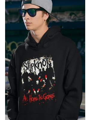 Sevbano All Hope Is Gone Slipknot Baskılı Unisex Oversize Rock Metal Hoodie