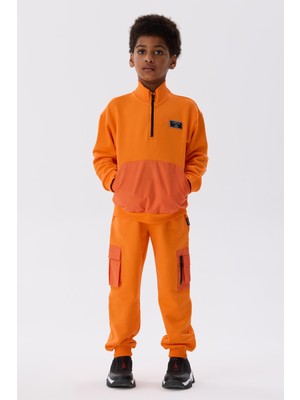 Nebbati Bg Store Erkek Çocuk Oranj Sweatshirt