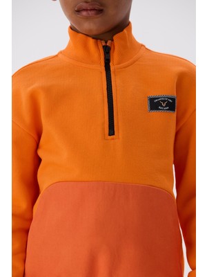 Nebbati Bg Store Erkek Çocuk Oranj Sweatshirt