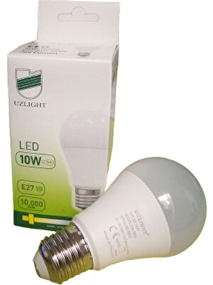 Uzlight 10W 3000K (Sarı Işık) LED Ampul 10 'lu Uzlight