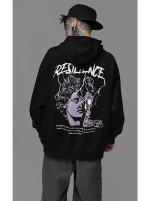 Sevbano Resilience Baskılı Unisex Oversize Tasarım Hoodie