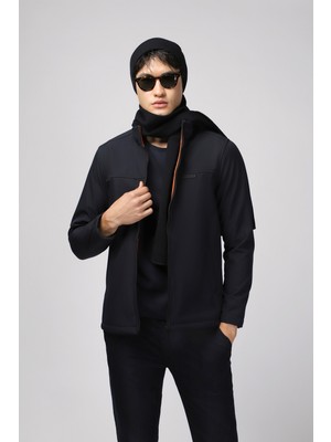 Slim Fit Dar Kesim Softshell Spor Mont