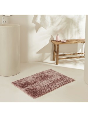 Karaca Home Jules Makarna Banyo Paspası Gül Kurusu 60x90 cm