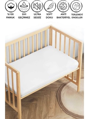 Çettex Baby  Pamuk Sıvı Geçirmez Fitted Bebek ve Çocuk Yatağı Koruyucu Alez