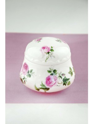 Bursa Porselen Dekor Pink Ivy Porselen Şekerlik