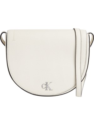 Calvin Klein 'mınımal Monogram Saddle2 Bej Kadın Omuz Çantası