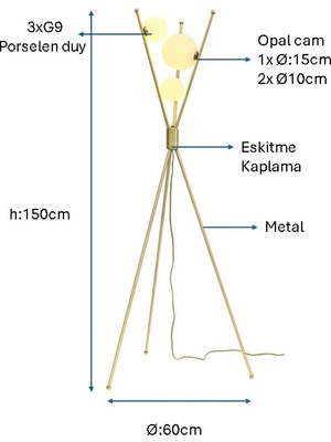 Pulchino Eskitme Kaplama Lambader PLC-1205-L-E