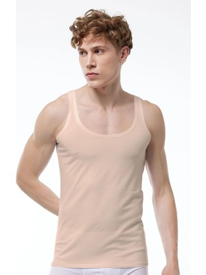 Malabadi 013 Modal Ten Rengi Erkek Atlet Yazlık Kullanım için Rahat ve Nefes Alabilir