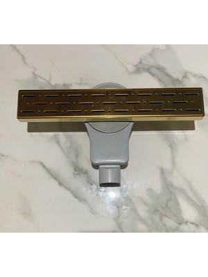 Vegalıne 50 cm Gold Yersifonu Paslanmaz 304 Duş Kanalı Banyo Gideribanyo Süzgeci