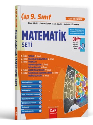 Çap Yayınları 9. Sınıf Matematik Fasikül Seti Yeni Müfredata Uygun Eğitim İçin Hazır