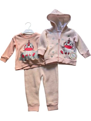 Modimix Kışlık Üçlü Kız Bebek Takımı,set Takım,özel Gün,doğum Günü