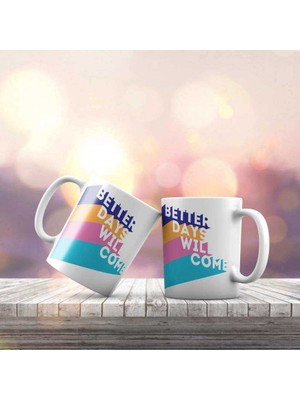 İyi Günler Gelecek Yazı Baskılı Hediyelik Kupa Bardak K-209