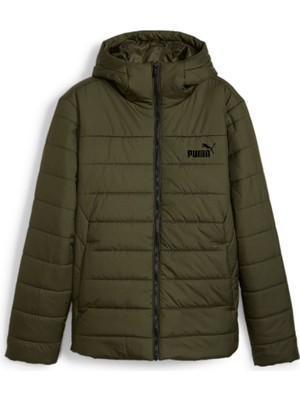 Puma Essential Padded Erkek Haki Kapüşonlu Mont