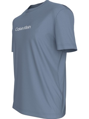 Calvin Klein Bisiklet Yaka Mavi Erkek T-Shirt K10K111346DYT