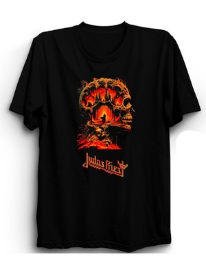 The Fame Judas Priest, Fire, Rock Metal Müzik Grubu %100 Pamuk Tişört
