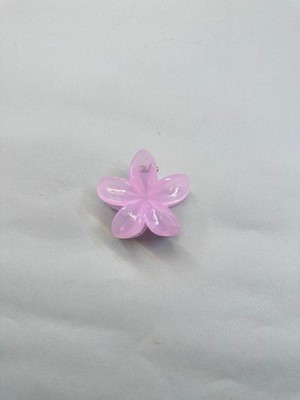 Yağmur Kaktüs Tekli, Açık Pembe Renk 5 cm Lotus Çiçeği Mandal Toka