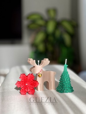 Guezia Christmas Candle | 3’lü Yılbaşı Mum Seti