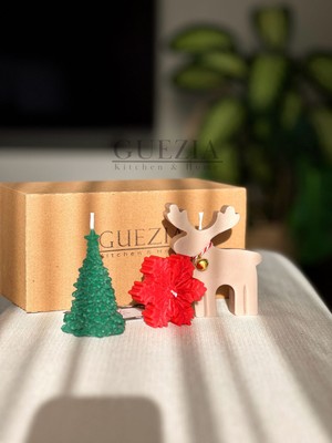 Guezia Christmas Candle | 3’lü Yılbaşı Mum Seti