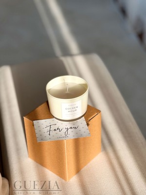 Guezia Golden Hour | Scented Candle | Dekoratif Mum