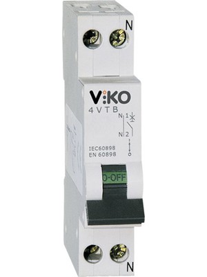 Viko 1X20 Amper 1 Fazlı C Tipi 4.5 Ka Otomatik Sigorta 4VTB-1C20